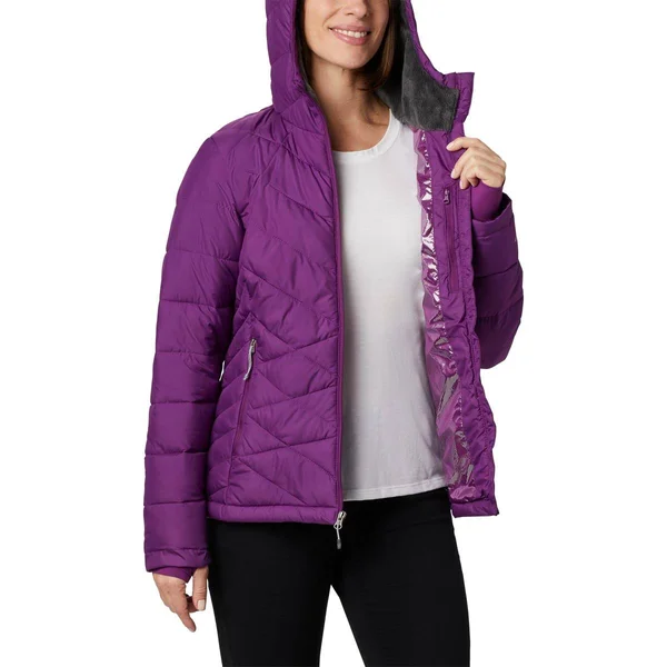 Columbia Women's Heavenly Hooded Jacket (M Plum)