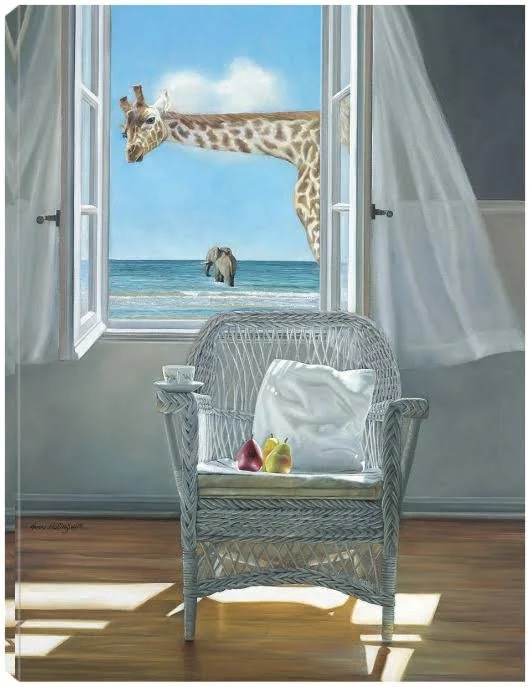 Rubberneck Canvas Art by Karen Hollingsworth 24x32 Fineartcanvas