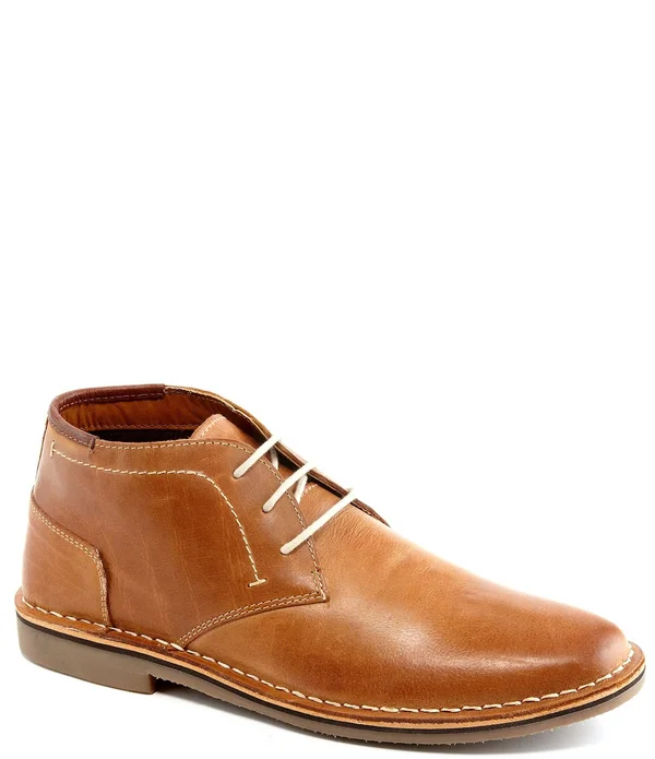 Steve Madden Men's Hestonn Leather Chukka Boots - Tan - Size 8