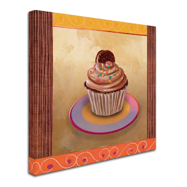 Trademark Fine Art Fiona Stokes-Gilbert-ALI 'Chocolate Delight' Canvas Art - Size: Small, White