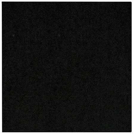 American Bright Solid Color Area Rugs Black - 10& Square
