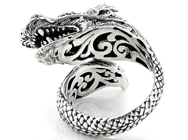 Sterling Silver Dragon Ring