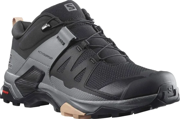 Salomon Women's x Ultra 4 Shoe - 6 - Black - Quiet Shade, Sirocco