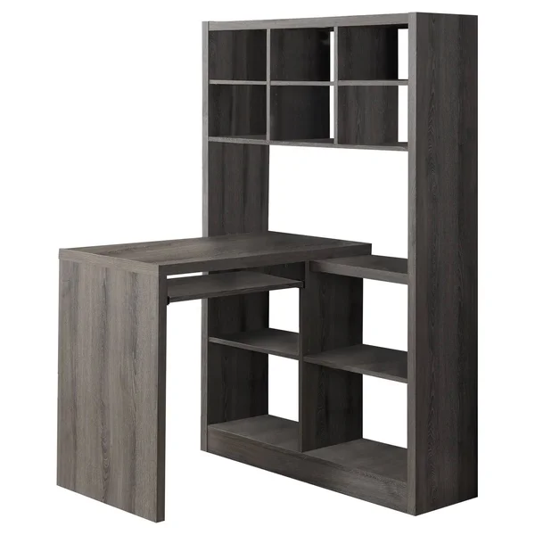 Monarch Specialties Dark Taupe Left - Right Facing Corner Desk
