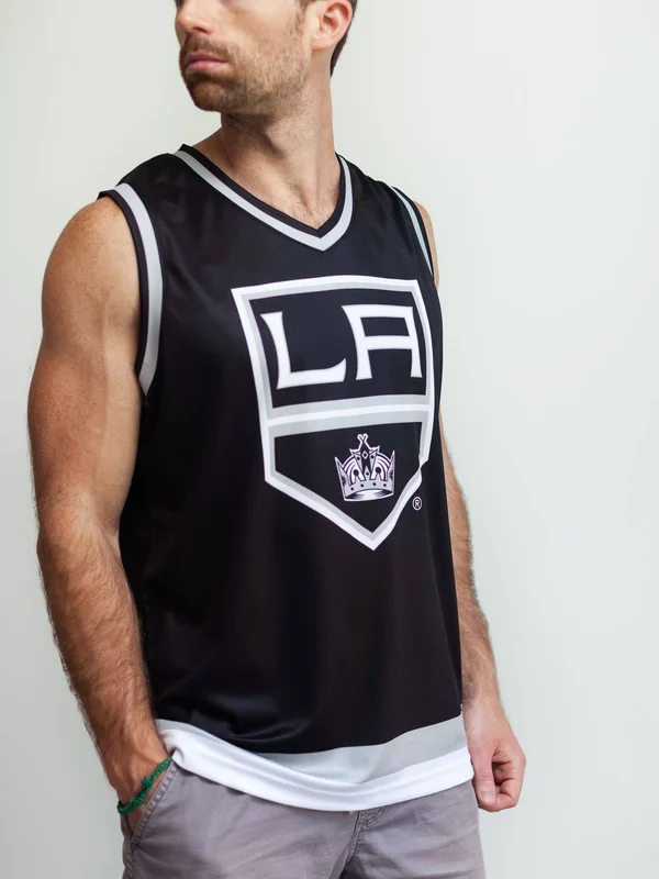 Los Angeles Kings Hockey Tank M - Black, Polyester