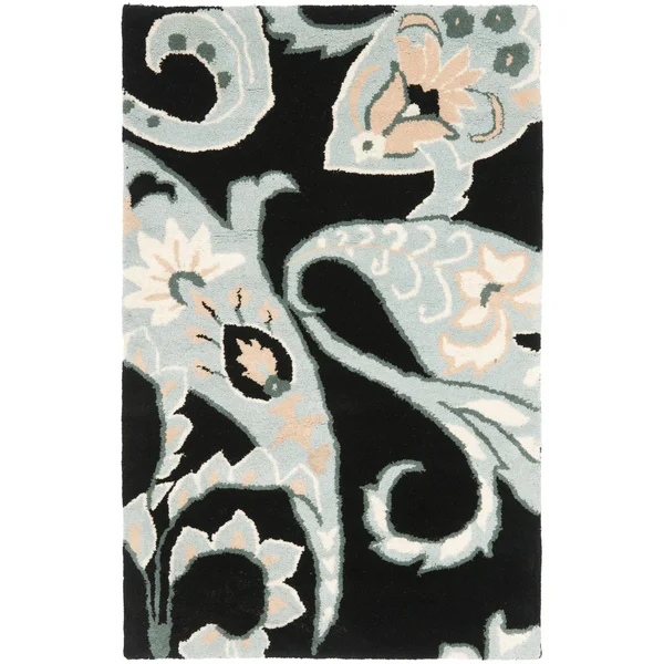 Safavieh Wyndham WYD377A 2&6x22 x 4&0x22 Black, Multi Area Rug