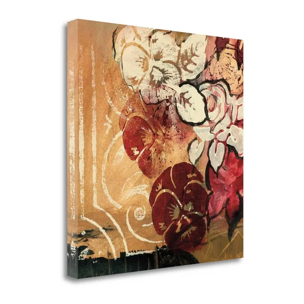 35x22 x 35x22 Cranberries and Creme II Giclee Print on Gallery Wrap Canvas