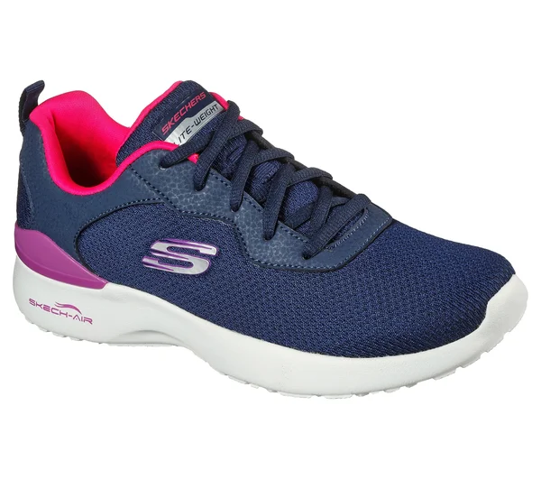 Skechers Skech-Air Dynamight - Radiant Choice Navy, Pink - Size 10.0