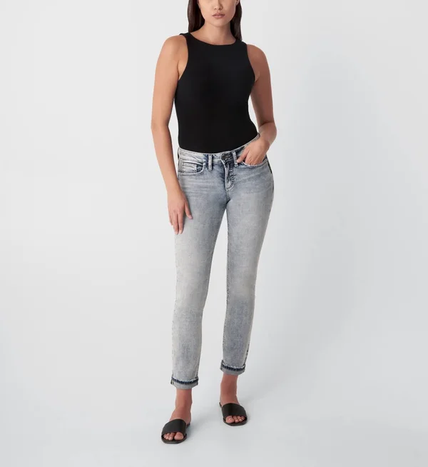 Silver Jeans Co. Suki Straight Leg Ankle Jeans - Indigo - Size 31