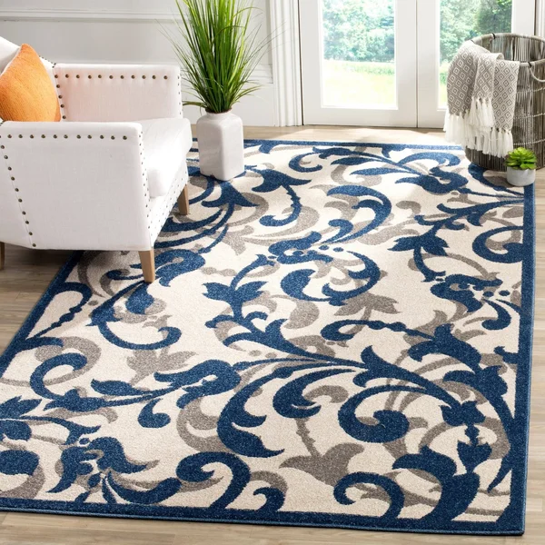 Safavieh 8& x 10& Amherst AMT428K Ivory - Grey Rug