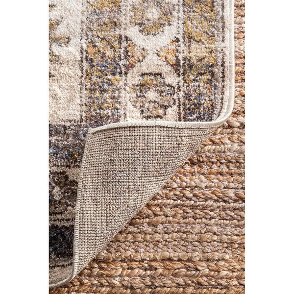 nuLOOM Rugs Contemporary Trellis Milly Gray 7& 10x22 x 10& Area Rug