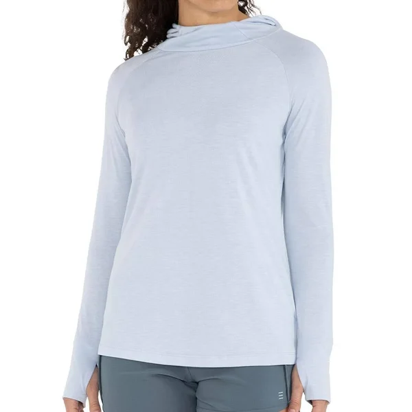 Women's Bamboo Weekender Hoody Blue Mist - XXL, Blue Mist, by Free Fly Apparel