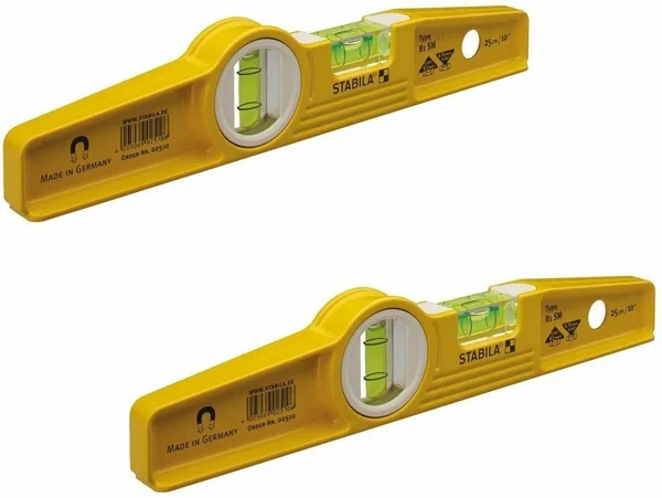Stabila 25100 10-Inch Die-Cast Rare Earth Magnetic Level - 2 Pack