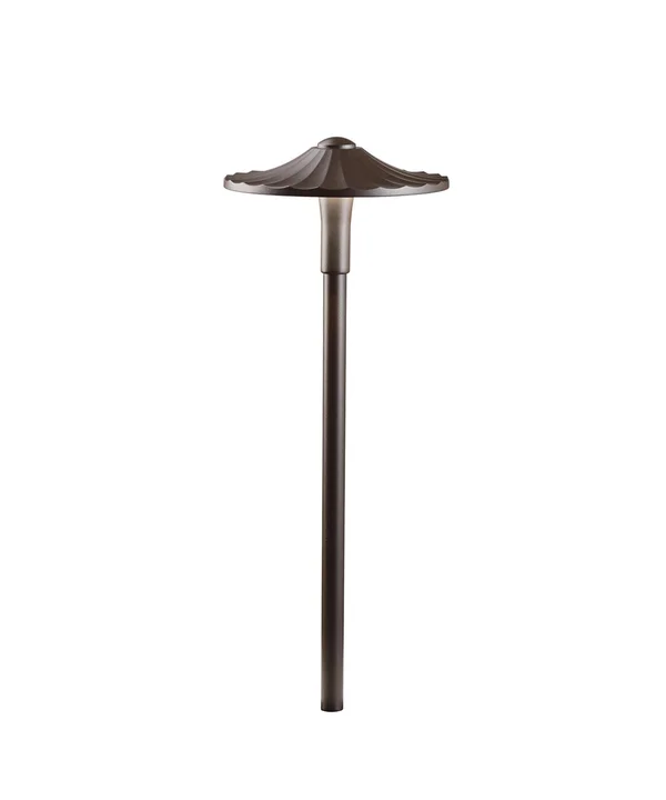 Kichler 16125 Flare 12V LED Path & Area Light -- Textured Architectural Bronze