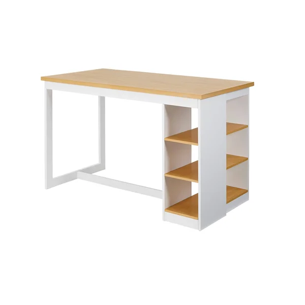 Progressive Furniture Christy Counter Storage Table, Oak/White