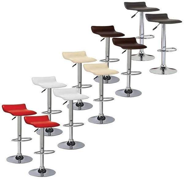Leick Furniture 34x22 Adjustable Swivel Stool in Brown (Set of 2)