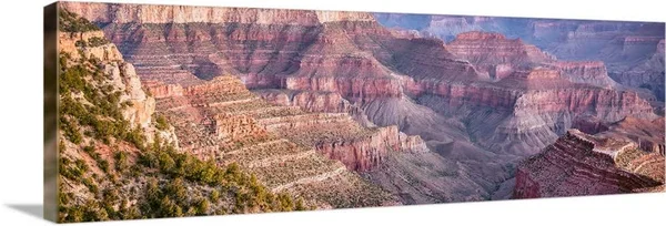 Panoramic View of Canyon from Grandview Point, Grand Canyon National Park, Arizona, Canvas Wall Art, 60x20, Great Big Canvas
