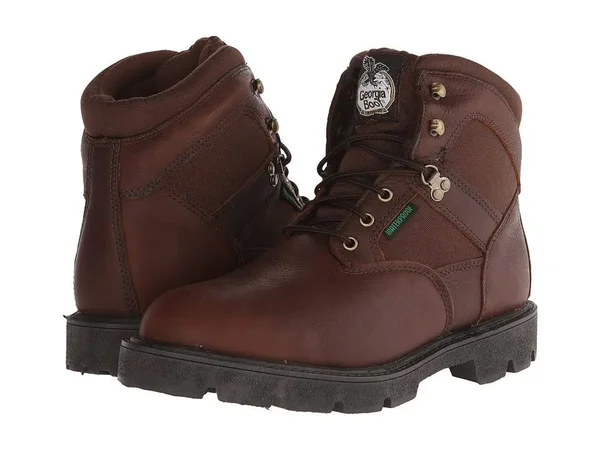 Georgia Boot Men's 6 in. Homeland Waterproof Work Boot - G106, Brown