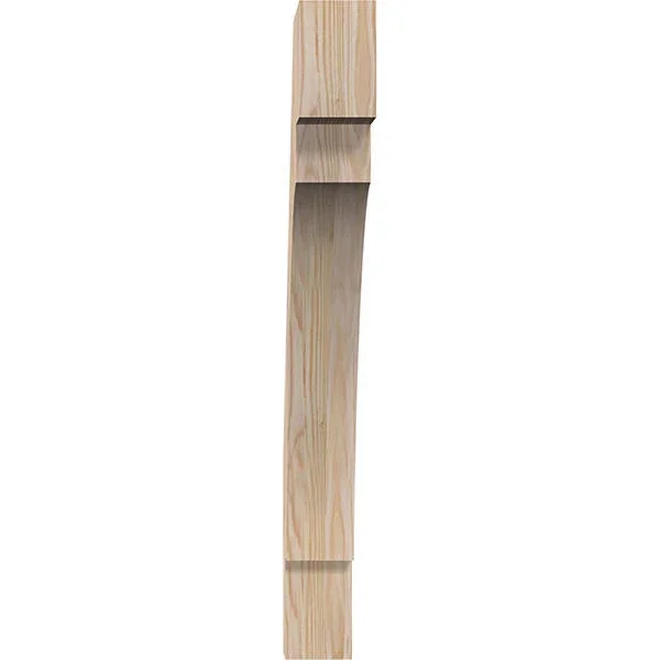Ekena Millwork 3 1/2x22W x 26x22D x 32x22H Merced Smooth Brace - Douglas Fir