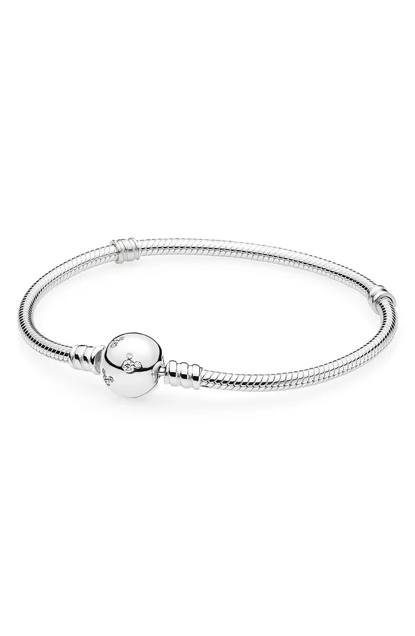 Pandora - Disney - Sterling Silver Mickey Bracelet - 9.1in (23cm)