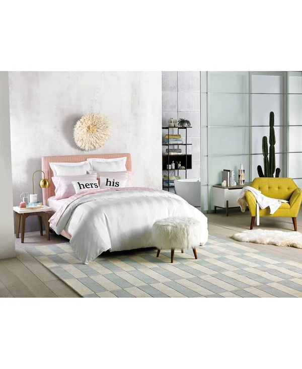 Layla King Pleated Headboard - Quick Ship - Gray