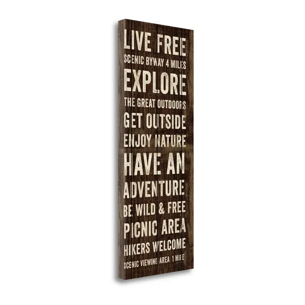 Fine Art Giclee Print on Gallery Wrap Canvas Simple Living Panel II by Michael Mullan Black 16x22 x 40x22 - Cotton
