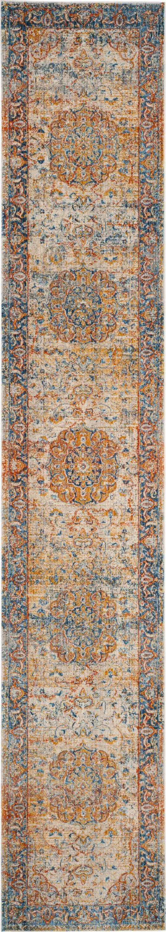 Safavieh Vintage Persian VTP435B 2&2x22 x 10&0x22 Runner Blue, Multi Area Rug