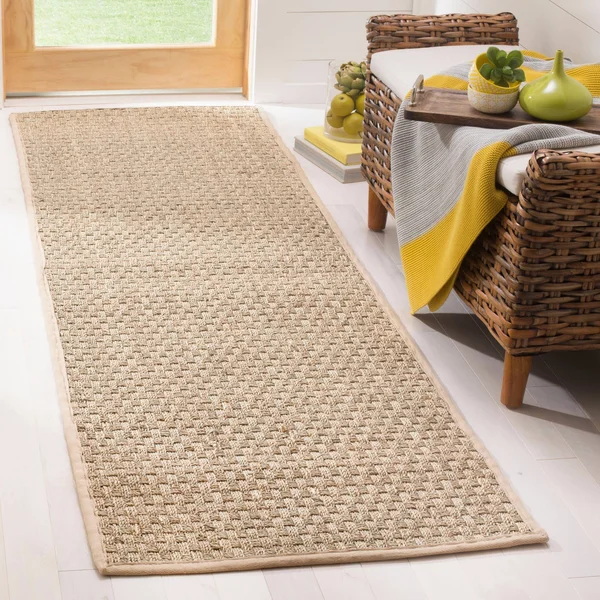 Safavieh Natural Fiber Natural & Teal 4& x 6& Rug