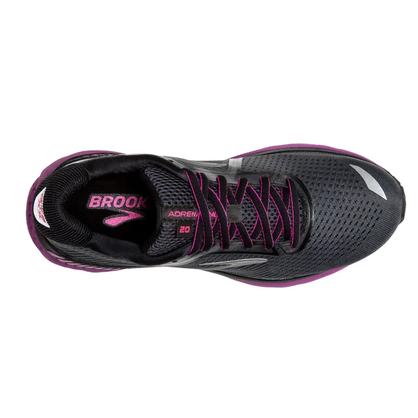 Brooks Women's Adrenaline GTS 20, Grey/Pale Peach, 5 Wide