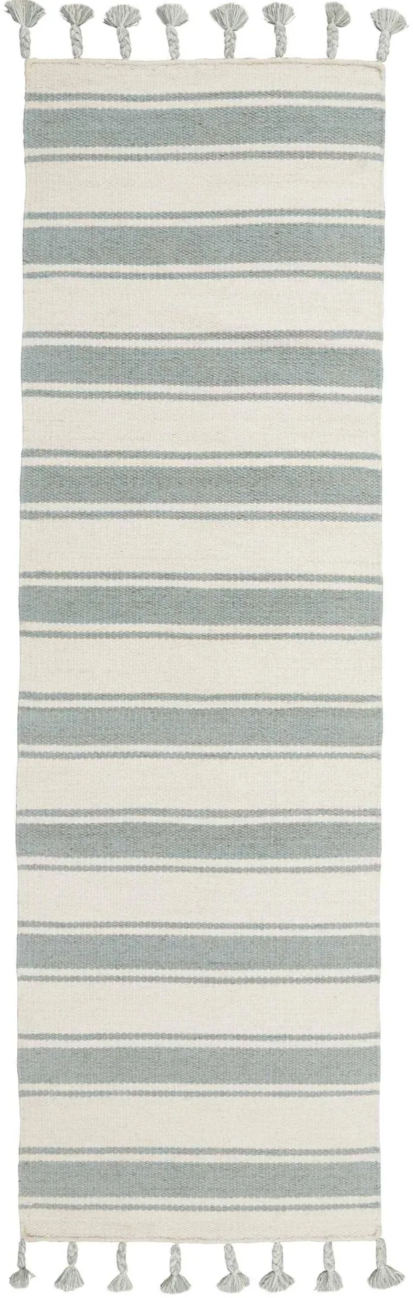 Nourison Solano Area Rug, Ivory/Spa, 2&3x22 x 8&