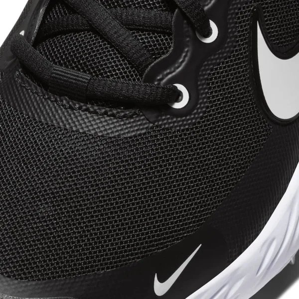 Nike Men's Alpha Huarache Elite 3 Low Metal Baseball Cleats - Black