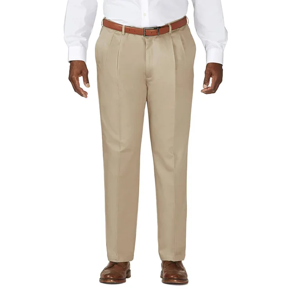 Haggar Big & Tall Work to Weekend Khakis - Pleated