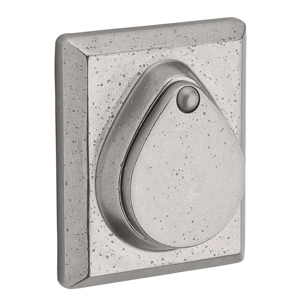Baldwin Rustic Square Deadbolt White Bronze Double Cylinder
