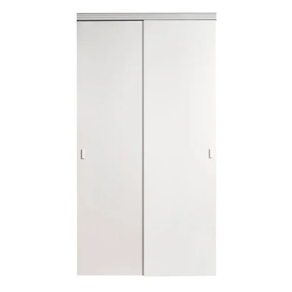 Impact Plus 60 in. x 84 in. Smooth Flush Solid Core Primed MDF Interior Closet Sliding Door with Matching TRIM, Beige