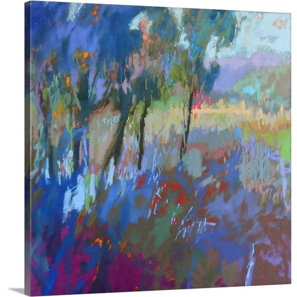 GreatBigCanvas Color Field 44 by Jane Schmidt 16-in H x 16-in W Abstract Print on Canvas, 2414645-24-16X16