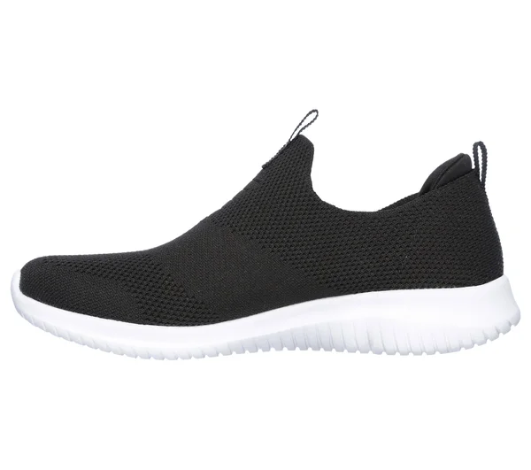 Skechers Women's Ultra Flex First Take Slip on Sneaker, Black/White