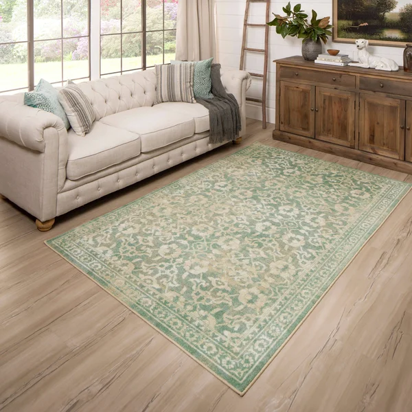 Mohawk Home Prismatic EverStrand Kimora Light Blue Rug - Brown, 2x8 ft