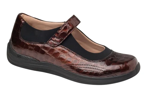 Drew Rose - Women's Mary Jane - Brown Croc 7 N