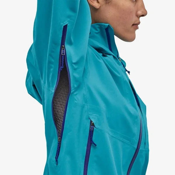 Patagonia Women's Galvanized Jacket - Rain & Waterproof Jackets - Curacao - 83137 - Xxs