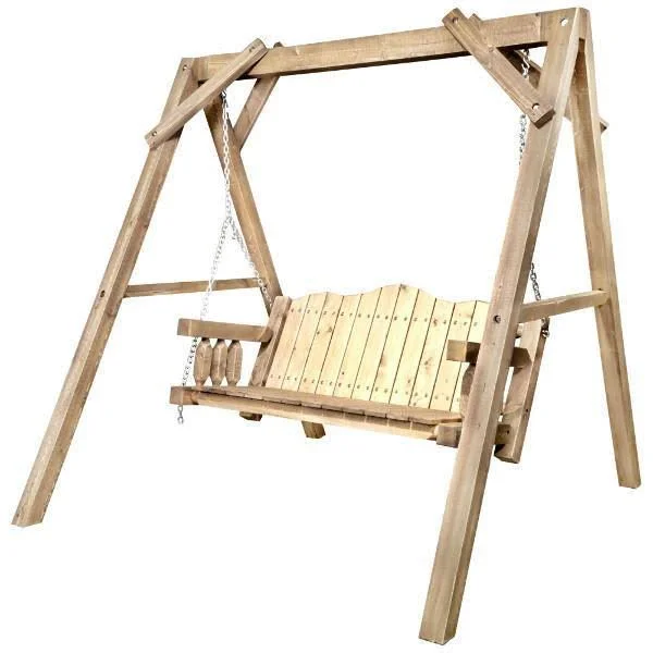 Homestead Lawn Swing with A Frame - Men's, Size: 88, Ready to Finish