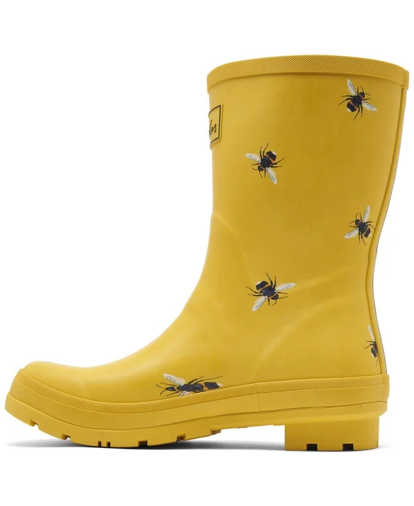 Joules Women's Molly Welly Mid Height Rain Boots from Finish Line 11163320 - 5 - Gold Botanical