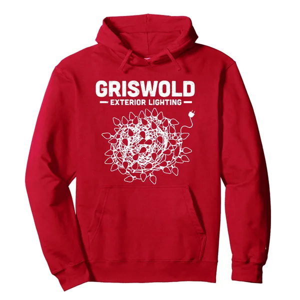 Griswold Christmas Lights Hoodie Heliconia 4XL by Southern Sisters Designs