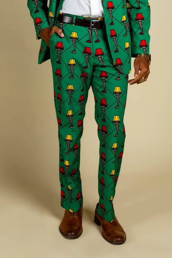 The Fragile, Christmas Dress Pants, Size 30, Multicolor, Shinesty