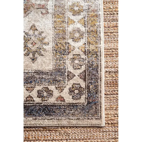 nuLOOM Rugs Contemporary Trellis Milly Gray 7& 10x22 x 10& Area Rug