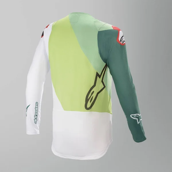 Alpinestars Supertech Blaze Motocross Jersey White Green M