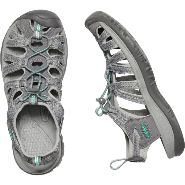 Keen Women's Whisper - Medium Grey - Peacock Green