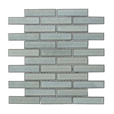 Bedrosians Sample - Sen&i Porcelain Mosaic Tile Color: Teal