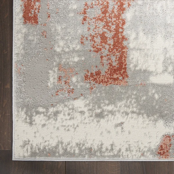 Nourison Elation ETN06 Area Rug, Grey Brick, 9& x 12&
