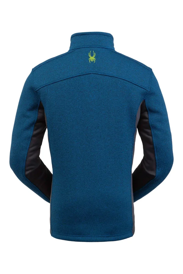 Spyder Men's Encore Half Zip Fleece Jacket - XL - Black Mojito