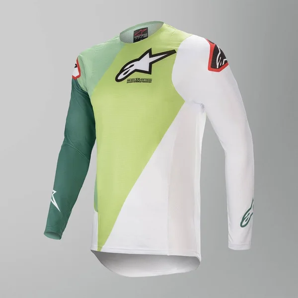 Alpinestars Supertech Blaze Motocross Jersey White Green M